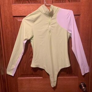 Kith Cindy bodysuit-washed citron